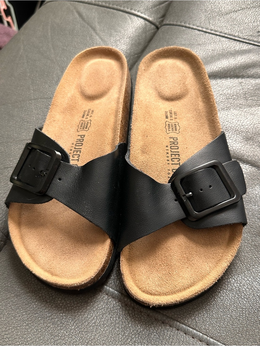 Project Cloud women's big buckle sandals